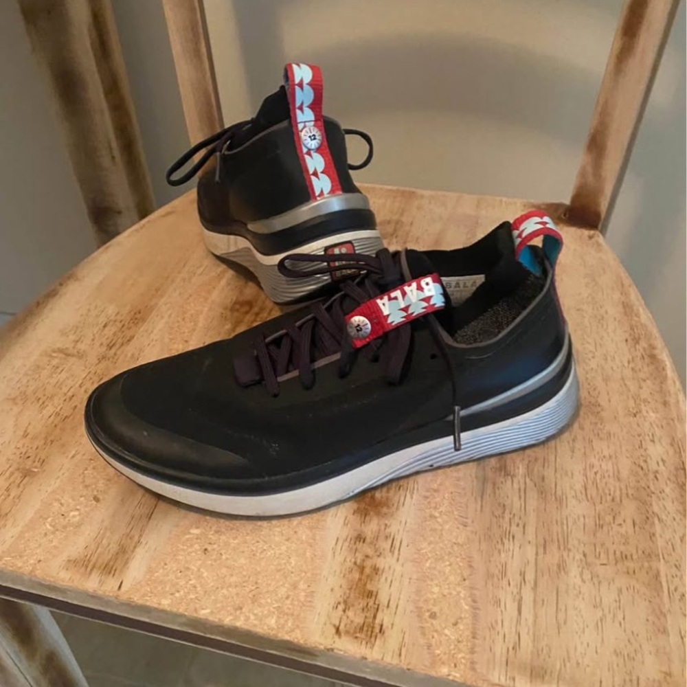 Bala Black and White Athletic Shoes Sleek Design
